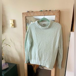 Everlane Alpaca Crewneck Sweater, Size: M, Color: Light Mint